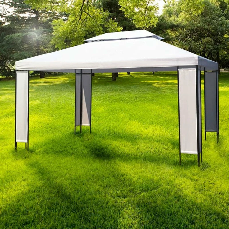 Vida XL International B.V. VidaXL Gazebo White Patio Outdoor Marquee Wedding Party Tent Shade Shelter - Image 5