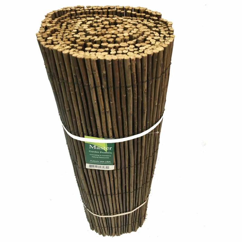 Master Garden Products Rolled Willow Border Fence, 11"h