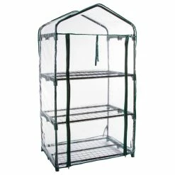 Pure Garden 3 Tier Mini Greenhouse With 3 Shelves 27.5x19x50 Inches