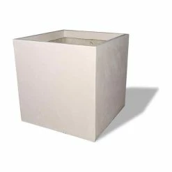Amedeo Design Resin Stone Modular Square Planter, Limestone, 30x30x30, No Drainage