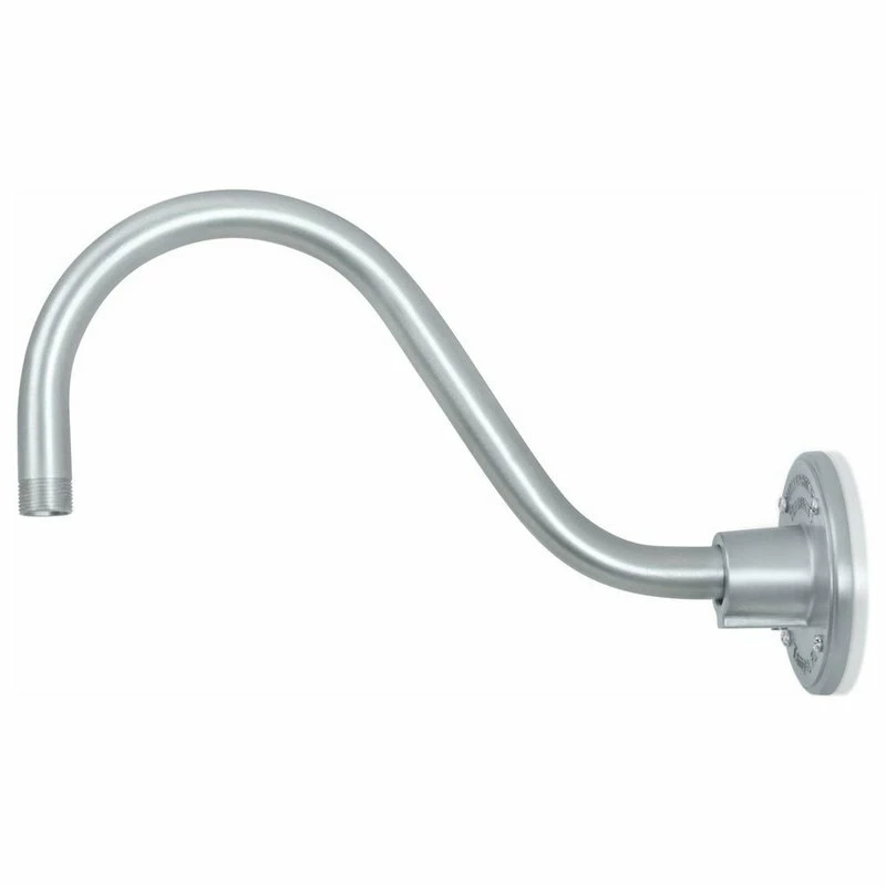 HTM Lighting Solutions 14in. Barn Light Fixture With Gooseneck Arm, Galvanized, 14-1/2" Long Gooseneck - Image 4