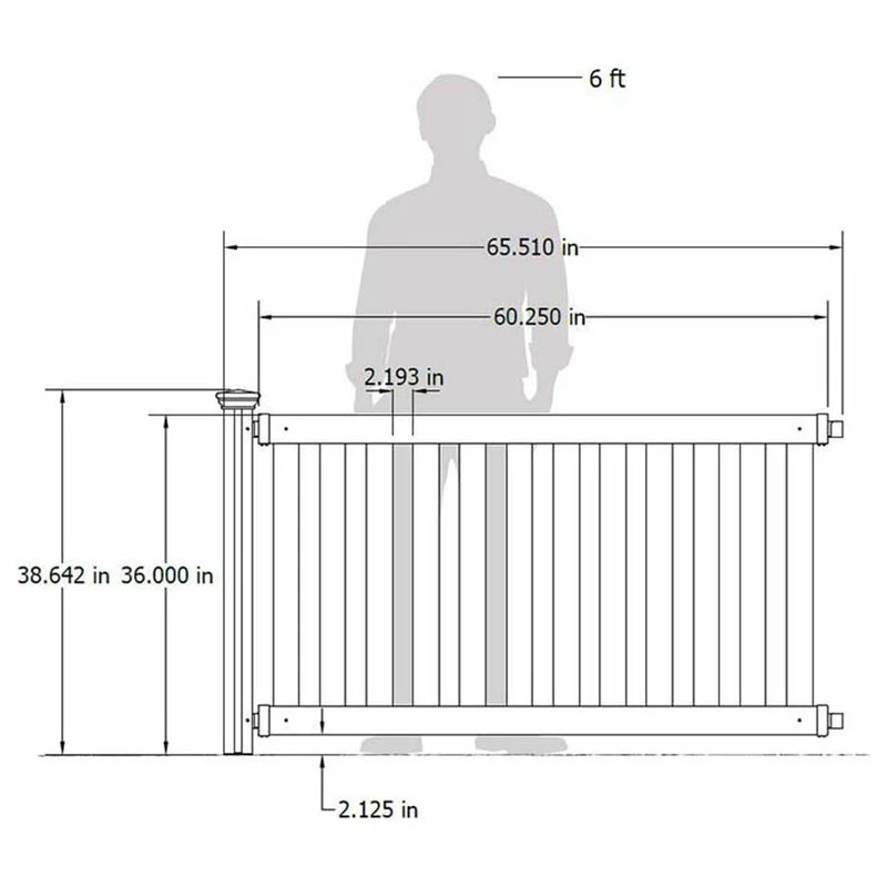 WamBam Fence Inc. ZP 19062 Davidson Hinged Portable Event Fence Kit - Image 4