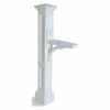Mayne - Outdoor Products Of Distinction Mayne Charleston Weatherproof Traditional Plastic Mail Post In White