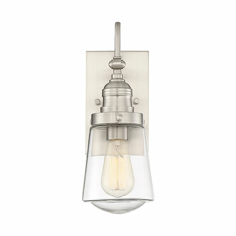 Savoy House Macauley Outdoor Wall Sconce, Satin Nickel, 20.75"