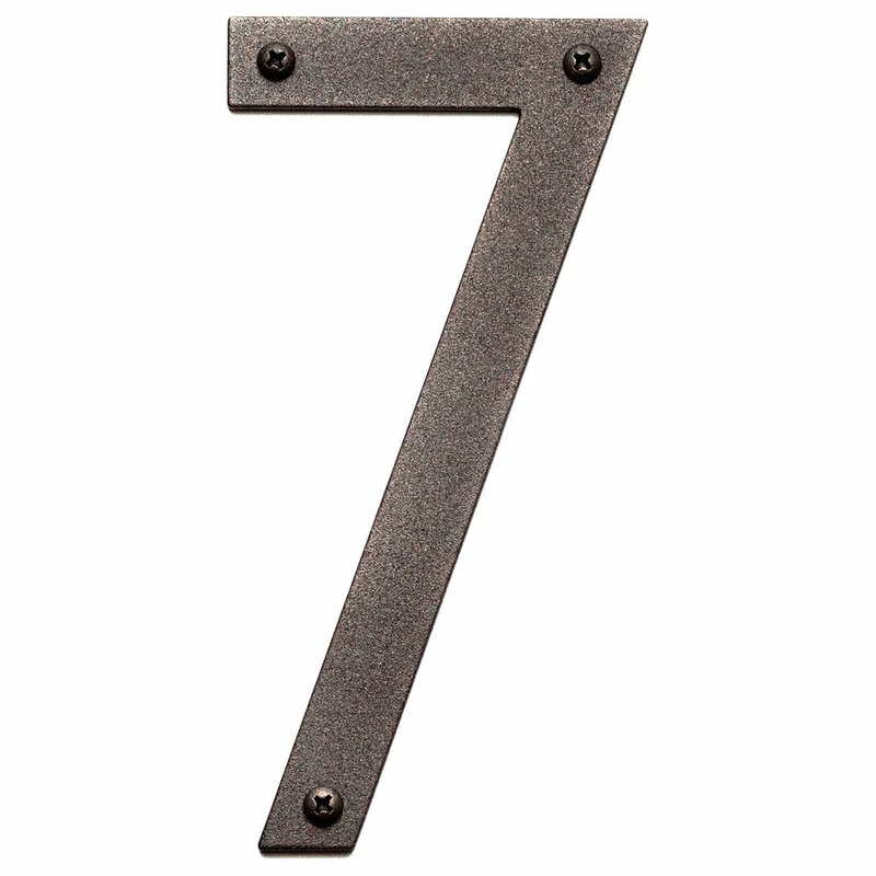 Majestic Mfg 6" Nobel Aluminum Numbers, Bronze, #7 - Image 2