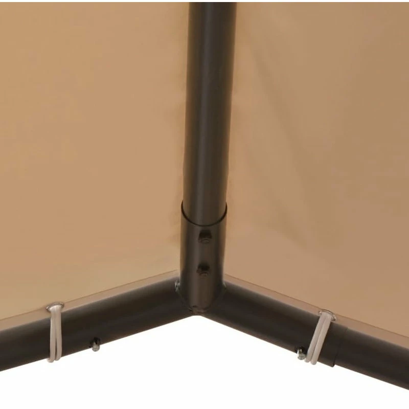 Vida XL International B.V. VidaXL Garden Gazebo 13' 1"x13' 1" Beige Patio Outdoor Tent Pavilion Canopy 6 Vida XL International B.V. VidaXL Garden Gazebo 13' 1"x13' 1" Beige Patio Outdoor Tent Pavilion Canopy - Image 4