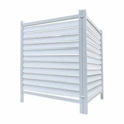 Enclo Privacy Screens EC18010 44"H X 36"W No Dig White Vinyl Waverly Privacy Screen Kit