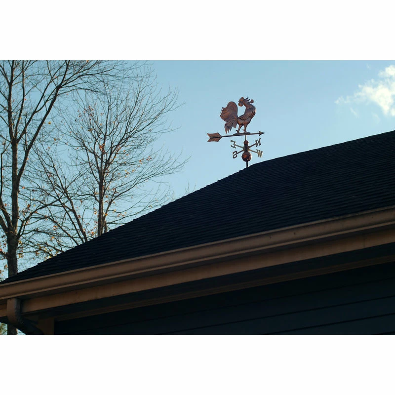 Good Directions, Inc. Crowing Rooster Weathervane, Pure Copper - Image 3