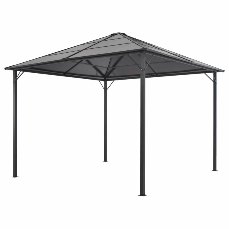 Vida XL International B.V. VidaXL Gazebo With Roof Aluminum Black Outdoor Patio Canopy Shelter Party Tent 3 Vida XL International B.V. VidaXL Gazebo With Roof Aluminum Black Outdoor Patio Canopy Shelter Party Tent