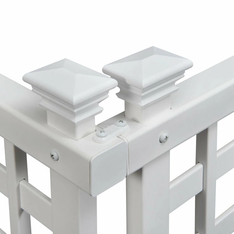 Enclo Privacy Screens 4.8'Hx3'W White Vinyl Highland-Lattice Privacy Screen, 2-Pack - Image 8