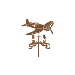 EZ Vane LLC Corsair Airplane Weathervane With 4 Sided Mount