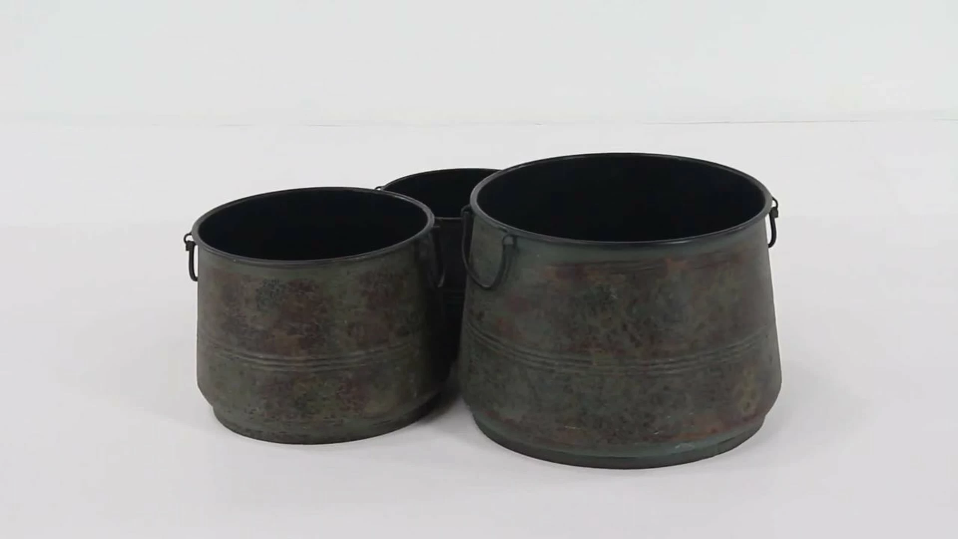 Brimfield & May Rustic Brass Metal Planter 69183 4 Brimfield & May Rustic Brass Metal Planter 69183 - Image 2