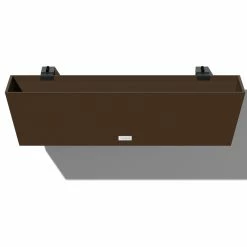 Veradek Beau Window Box Wall/Railing Planter, Espresso, 36"