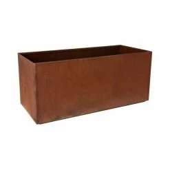 Nice Planter Nice Corten Steel Trough, Corten, 20"