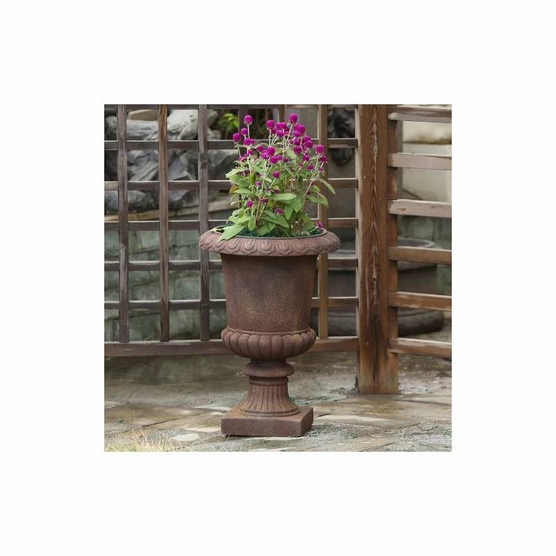 LuxenHome Classic Bronze Urn Planter - Image 3