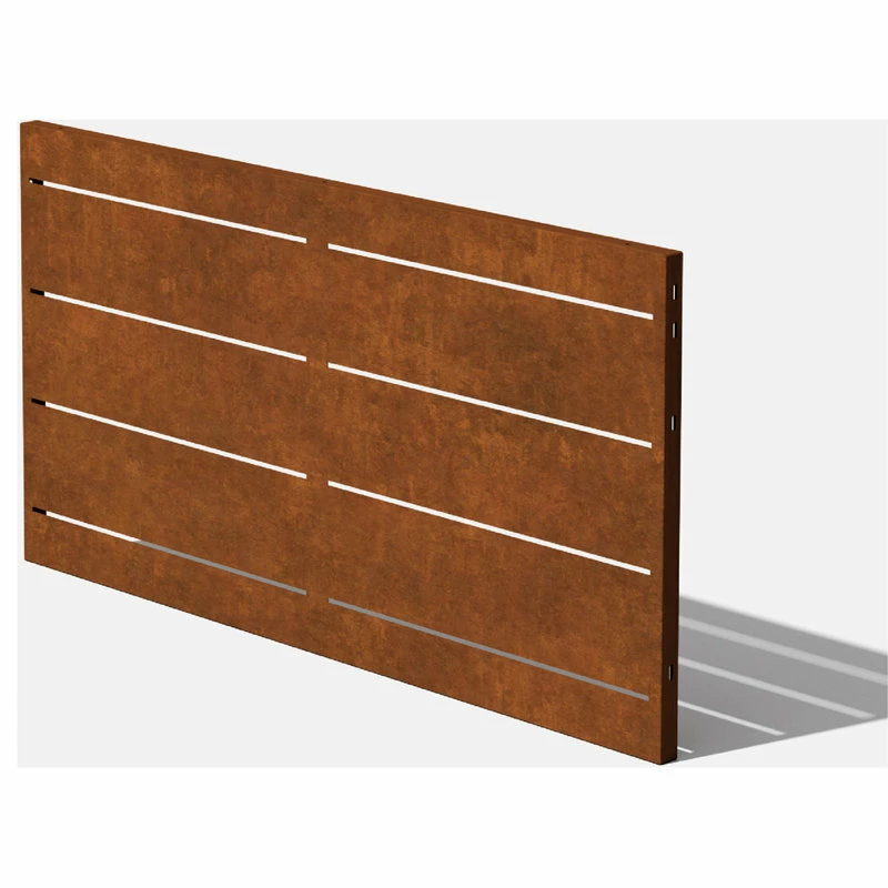 Veradek Alta Corten Steel Decorative Screen Panel, Linear 6 Veradek Alta Corten Steel Decorative Screen Panel, Linear - Image 4