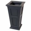 Mayne - Outdoor Products Of Distinction 16"W X 16"D X 28"H Tall Fairfield Planter With 16 Gallon Soil Capacity, Black