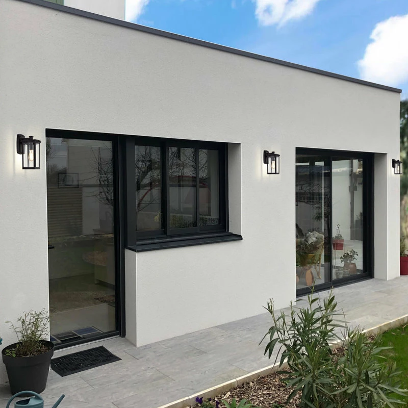 CHLOE Lighting, Inc. CHLOE Lighting QUILL Transitional 1-Light Textured Black Outdoor Wall Sconce - Image 12