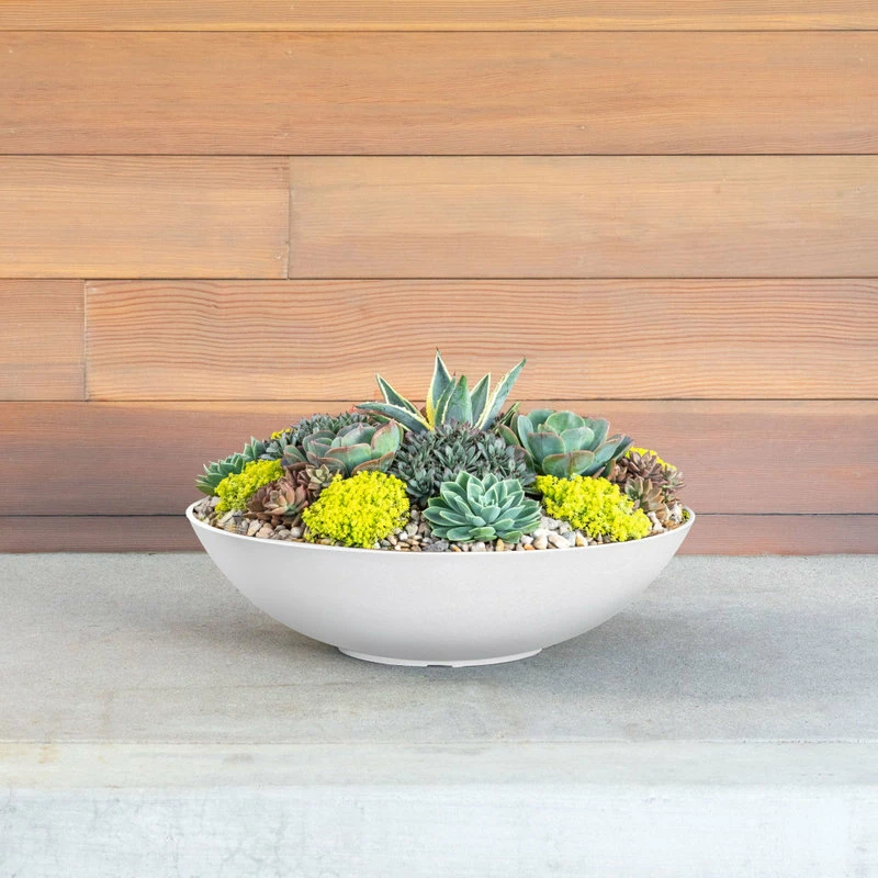 Veradek Lane Round Planter Bowl, White, 32" - Image 3