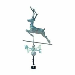 Whitehall Products Copper Deer Weathervane, Verdigris