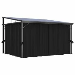 Vida XL International B.V. VidaXL Gazebo With Curtain Anthracite Garden Canopy Shelter Party Tent Marquee 15 Vida XL International B.V. VidaXL Gazebo With Curtain Anthracite Garden Canopy Shelter Party Tent Marquee -EZ Vane Shop 1ad1ea510250fdf3 8778 w800 h800 b1 p0