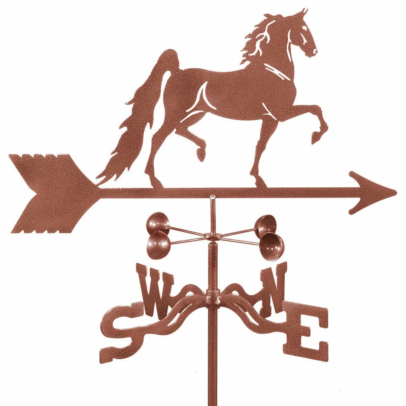 EZ Vane LLC Saddlebred Horse Weathervane With Roof Mount
