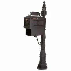 Better Box Mailboxes Better Box Decorative Mailbox With Paper Box, Black