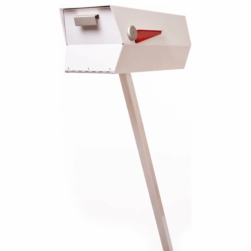 Modbox USA, Inc. ModboxUSA Mid-Century Modern Curbside Mailbox | One Color, White - Image 2