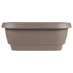 Bloem Deck Balcony Rail Planter 24", Chocolate