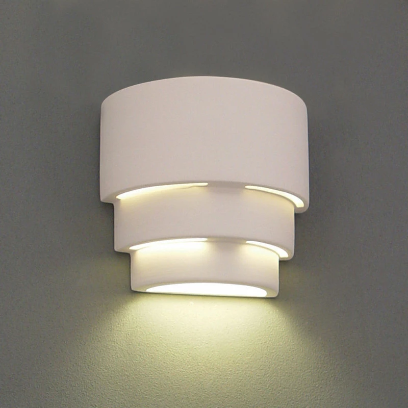 AmeriTec Lighting Dara Outdoor Wall Light, Paintable Bisque, Closed Top - Image 2