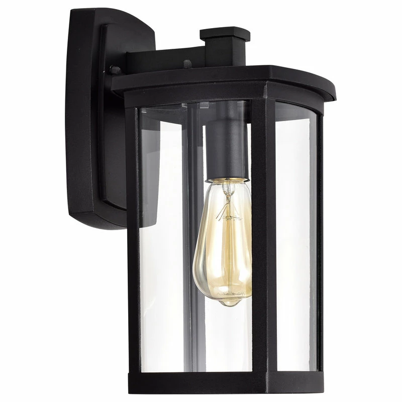 CHLOE Lighting, Inc. CHLOE Lighting QUILL Transitional 1-Light Textured Black Outdoor Wall Sconce - Image 9