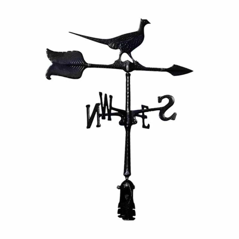 Whitehall Products Pheasant Accent Weathervane, Black, 24"