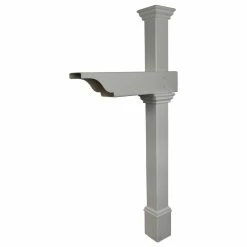 WamBam Fence Inc. Classica Mailbox Post With No-Dig Steel Pipe Anchor Kit