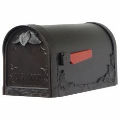 Special Lite Products Company Floral Curbside Mailbox, Black