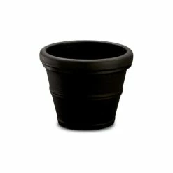 Crescent Garden Brunello Planter, Black, 27"