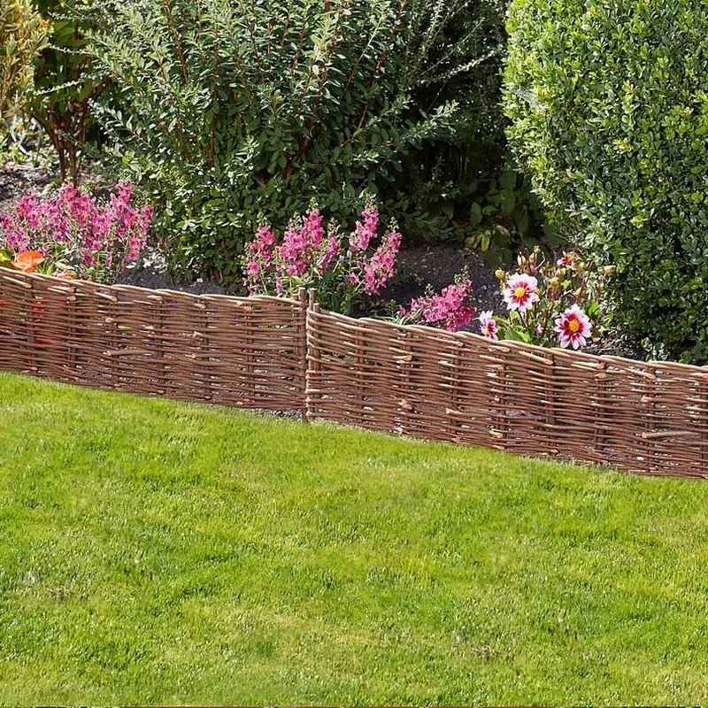 Master Garden Products Extra Long 6' Flexible Woven Willow Edging - Image 2