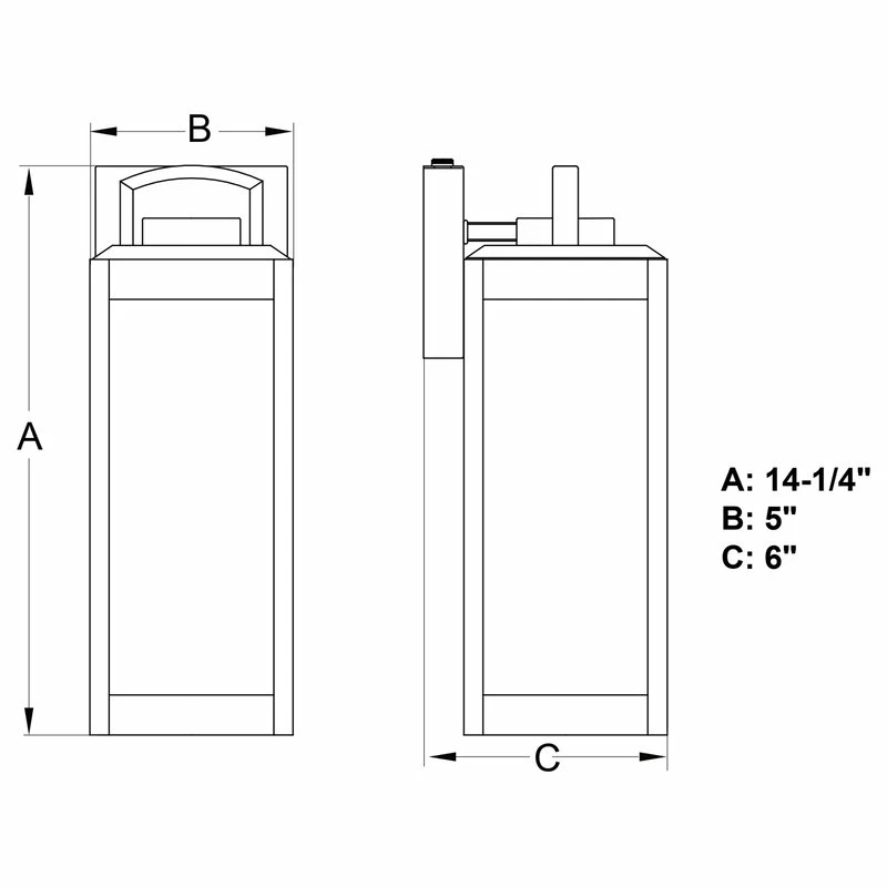 Vaxcel Kinzie 1 Light Dusk To Dawn Outdoor Wall Lantern Clear Glass, Textured Black, 5- - Image 6