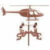 EZ Vane LLC Helicopter Airplane Weathervane With Deck Mount