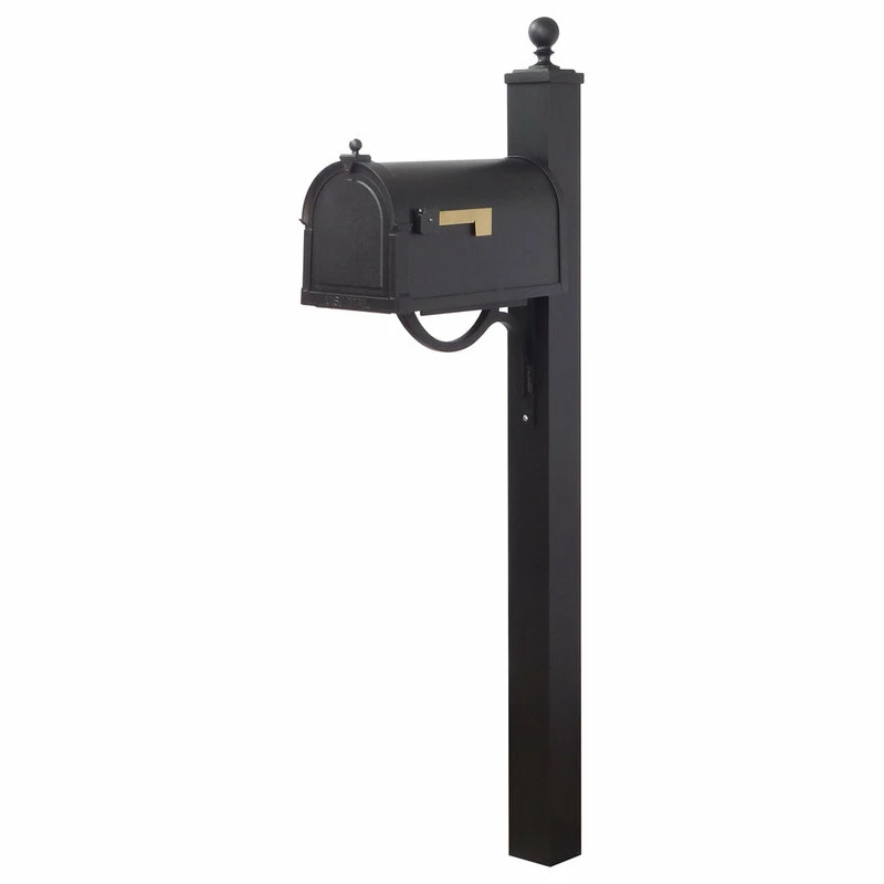 Special Lite Products Company Berkshire Curbside Mailbox With Locking Insert And Springfield Mailbox Post - Image 2