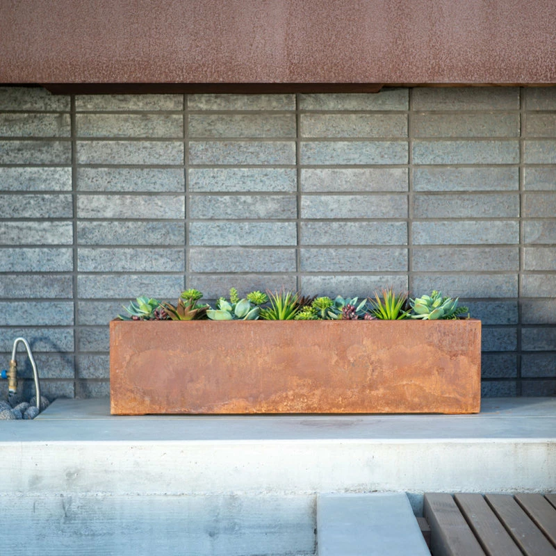 Veradek Metallic Series Corten Steel Window Box Planter, 36" - Image 8