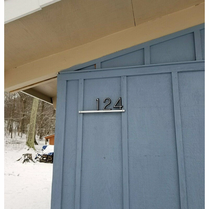 K Castings Modern Bar Aluminum Address Plaque - Image 3