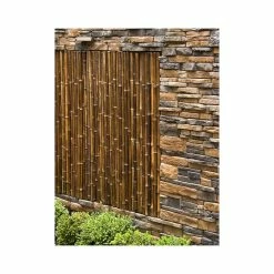 Backyard X-Scapes Natural Black Bamboo Fencing Garden Screen Rolled Wood Fence Panel, 36 In H X 96 In L X 1 In D -EZ Vane Shop 2ba1401201ce1b21 0187 w800 h800 b0 p0