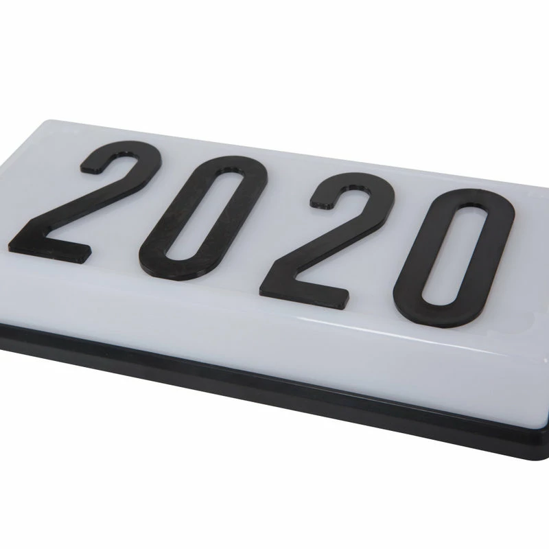 YHD 2-Light Low-Voltage White Outdoor Wall Mount Address Light - Image 2