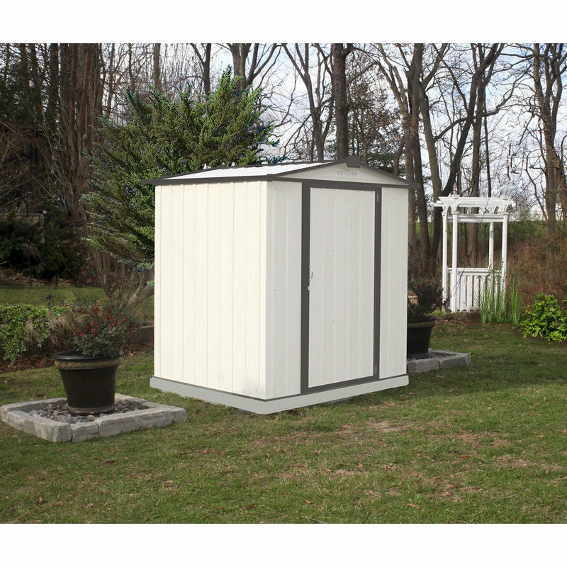 ShelterLogic Arrow Storage Products Galvanized Low Gable Steel 6'x5' Shed, Charcoal - Image 4