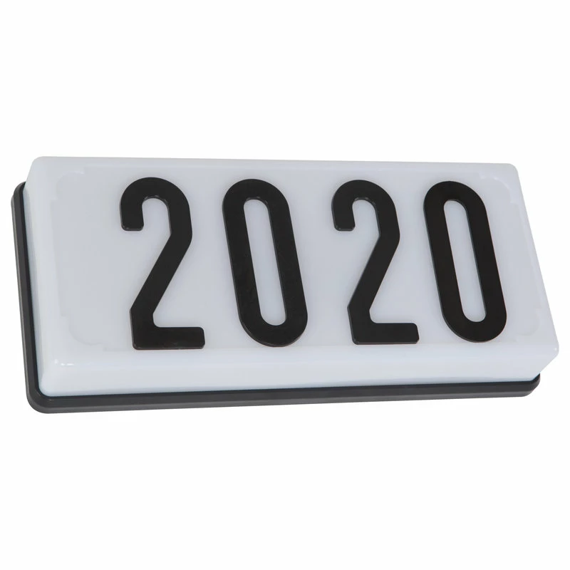 YHD 2-Light Low-Voltage White Outdoor Wall Mount Address Light - Image 3