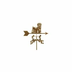 EZ Vane LLC Yorkie Weathervane With Roof Mount