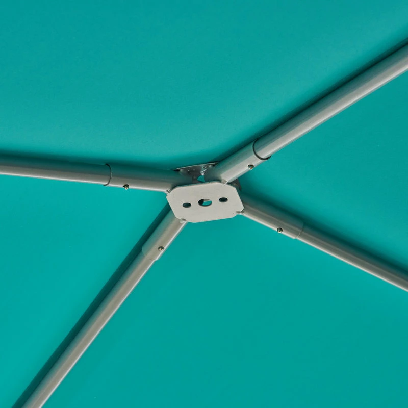 GDFStudio GDF Studio Poppy Outdoor 11.5'x11.5' Modern Gazebo Canopy, Teal - Image 5
