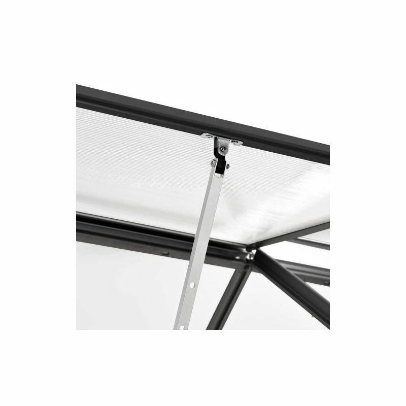 Vida XL International B.V. VidaXL Greenhouse Anthracite Aluminum 51.1 Ft² Garden Shed Plant Conservatory 6 Vida XL International B.V. VidaXL Greenhouse Anthracite Aluminum 51.1 Ft² Garden Shed Plant Conservatory - Image 4