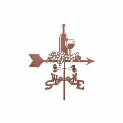 EZ Vane LLC Wine And Grapes Weathervane With Roof Mount