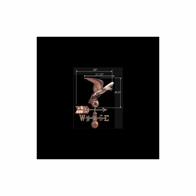 Renovators Supply Manufacturing Weathervane Copper Eagle ONLY Freedom's Flight | - Image 3